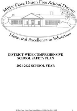 DISTRICT-WIDE COMPREHENSIVE SCHOOL SAFETY PLAN 2021-2022 SCHOOL YEAR - Miller ...