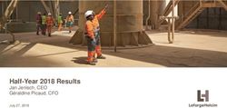 Half-Year 2018 Results - Jan Jenisch, CEO Géraldine Picaud, CFO July 27, 2018