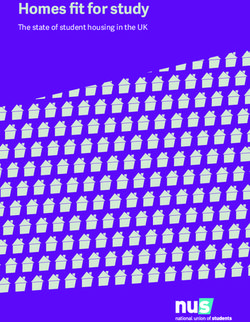 Homes fit for study The state of student housing in the UK