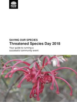 Threatened Species Day 2018 - SAVING OUR SPECIES - Office of Environment and Heritage