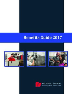 Benefits Guide 2017 - Federal Signal