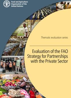 Evaluation of the FAO Strategy for Partnerships with the Private Sector - Thematic evaluation series