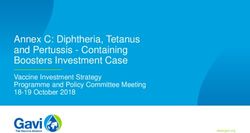 Annex C: Diphtheria, Tetanus and Pertussis - Containing Boosters Investment Case - Vaccine Investment Strategy Programme and Policy Committee ...