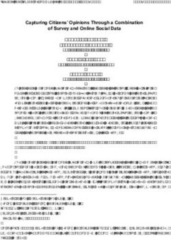 Capturing Citizens' Opinions Through a Combination of Survey and Online Social Data - International Journal of Communication