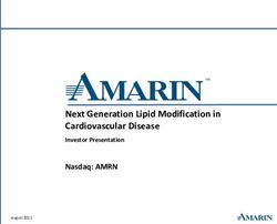 Next Generation Lipid Modification in Cardiovascular Disease - Nasdaq: AMRN Investor Presentation