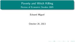 Poverty and Witch Killing