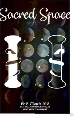 Sacred Space - 15-18 March 2018