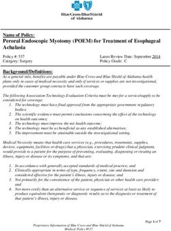 Name of Policy: Peroral Endoscopic Myotomy (POEM) for Treatment of Esophageal Achalasia