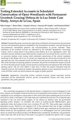 Testing Extended Accounts in Scheduled Conservation of Open Woodlands with Permanent Livestock Grazing: Dehesa de la Luz Estate Case Study, Arroyo ...
