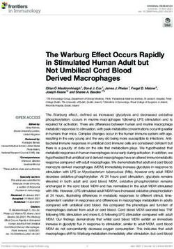 The Warburg Effect Occurs Rapidly in Stimulated Human Adult but Not Umbilical Cord Blood Derived Macrophages