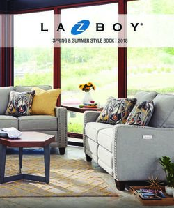 SPRING & SUMMER STYLE BOOK | 2018 - La-Z-Boy