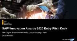 SAP Innovation Awards 2020 Entry Pitch Deck - The Digital Transformation of a Global Supply Chain Delta Airlines - Pitch Deck template for the ...