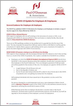 COVID-19 Update for Employers & Employees - Paul O ...