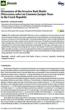 Occurrence of the Invasive Bark Beetle Phloeosinus aubei on Common Juniper Trees in the Czech Republic - MDPI