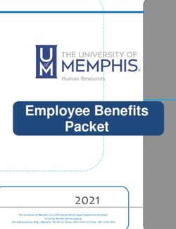 2021 Employee Benefits Packet - The University of Memphis