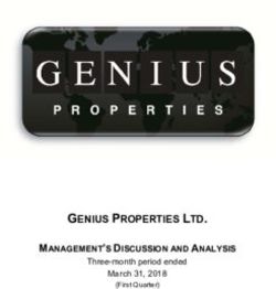 GENIUS PROPERTIES LTD - MANAGEMENT'S DISCUSSION AND ANALYSIS Three-month period ended