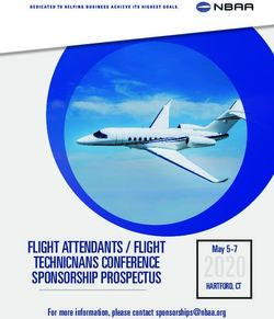 2020 FLIGHT ATTENDANTS / FLIGHT TECHNICNANS CONFERENCE SPONSORSHIP PROSPECTUS - NBAA