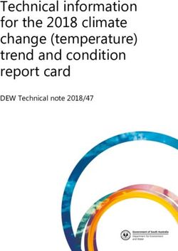 Technical information for the 2018 climate change (temperature) trend and condition report card - DEW Technical note 2018/47 - Enviro Data SA