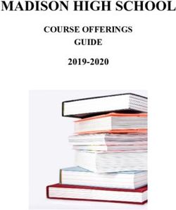MADISON HIGH SCHOOL 2019-2020 - COURSE OFFERINGS GUIDE - Madison Public Schools
