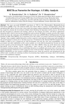 RSETIs as Nurseries for Startups: A Utility Analysis - IOSR ...