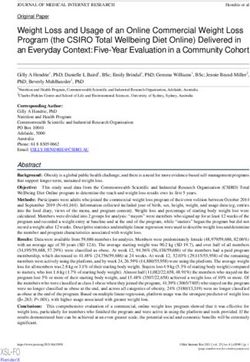 Weight Loss and Usage of an Online Commercial Weight Loss Program (the CSIRO Total Wellbeing Diet Online) Delivered in an Everyday Context: ...