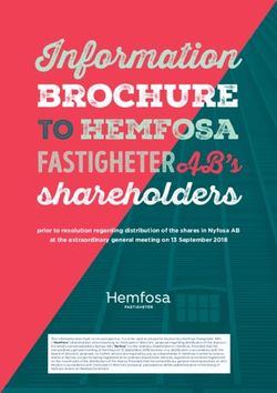 Information - shareholders FASTIGHETER AB's - Hemfosa