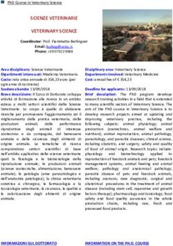 SCIENZE VETERINARIE VETERINARY SCIENCE - Uniss