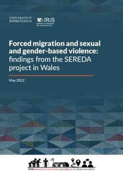Findings from the SEREDA project in Wales - Forced migration and sexual and gender-based violence