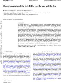 Chemo-kinematics of the Gaia RR Lyrae: the halo and the disc - arXiv.org