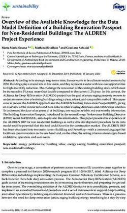 Overview of the Available Knowledge for the Data Model Definition of a Building Renovation Passport for Non-Residential Buildings: The ALDREN ...