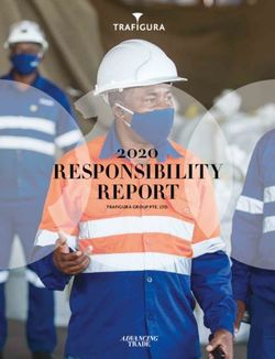 RESPONSIBILITY REPORT - 2020 TRAFIGURA GROUP PTE. LTD.