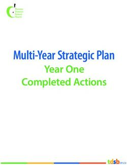 Multi-Year Strategic Plan - Year One Completed Actions - TDSB
