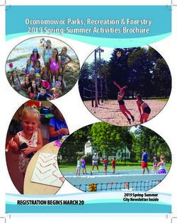 Oconomowoc Parks, Recreation & Forestry 2019 Spring-Summer Activities Brochure - REGISTRATION BEGINS MARCH 20