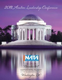 2018 Aviation Leadership Conference - November 6-7 Washington, DC KIMPTON HOTEL PALOMAR - National Air Transportation ...