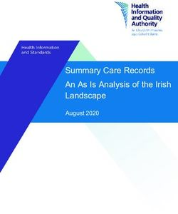 Summary Care Records An As Is Analysis of the Irish Landscape - August 2020 - Page 1 of 77