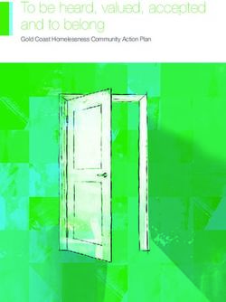 To be heard, valued, accepted and to belong - Gold Coast Homelessness Community Action Plan - qcoss