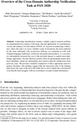 Overview of the Cross-Domain Authorship Verification Task at PAN 2020 - Webis.de