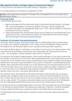 Metropolitan Parks and Open Space Commission Report