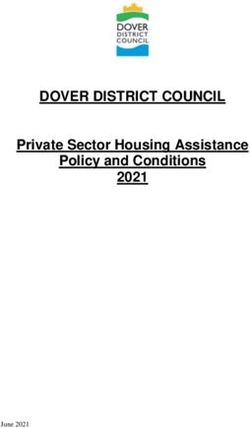 DOVER DISTRICT COUNCIL - Private Sector Housing Assistance Policy and Conditions 2021