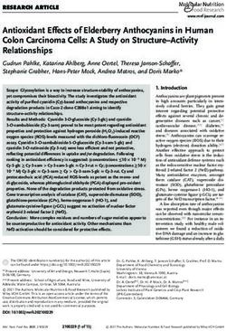 Antioxidant Effects of Elderberry Anthocyanins in Human Colon Carcinoma Cells: A Study on Structure-Activity Relationships