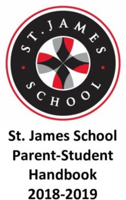 St. James School Parent-Student Handbook 2018-2019