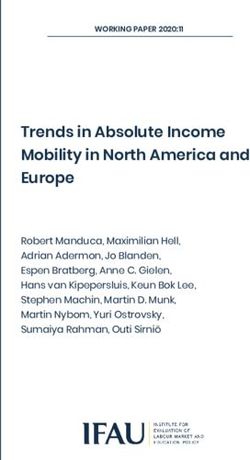 Trends in Absolute Income Mobility in North America and Europe - IFAU