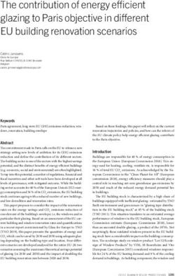 The contribution of energy efficient glazing to Paris objective in different EU building renovation scenarios - eceee