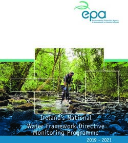 Ireland's National Water Framework Directive Monitoring Programme 2019 2021