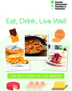 Eat, Drink, Live Well - Top tips to improve your appetite