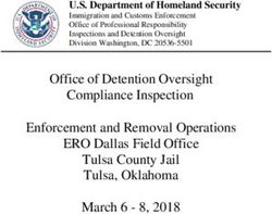Office of Detention Oversight Compliance Inspection Enforcement and Removal Operations ERO Dallas Field Office Tulsa County Jail Tulsa, Oklahoma ...