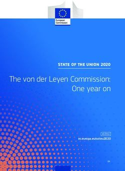 The von der Leyen Commission: One year on - STATE OF THE UNION 2020 - ec.europa.eu/soteu2020 - European ...