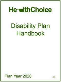 Disability Plan Handbook - Plan Year 2020 - Office of Management and ...