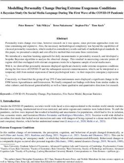 Modelling Personality Change During Extreme Exogenous Conditions