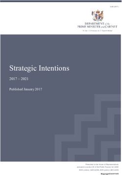Strategic Intentions 2017 2021 - Published January 2017 - Department of the Prime ...